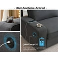 thumbnail image 5 of Merluxy Sofa, Comfy Couch- Deep Seat Sofa, Modern Couch with Cup Holders & USB Charging Ports, Sofa Chair for Living Room (Charcoal Grey Chenille), 5 of 5