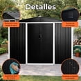 thumbnail image 4 of Bodega Cobertizo Exterior Contenedor Metalico 240 x 180 x 200 cm, 4 of 7