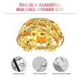 thumbnail image 4 of Autumn Cute Corgi Dog Funny Leaves Shower Cap, Reusable Bath Hair Hat for all Hair Lengths Hair Cover with Elastic Band Double Waterproof Layers Bathing Hat, 4 of 5