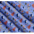 thumbnail image 3 of Soimoi Cotton Poplin Fabric Coral,Whale & Jellyfish Ocean Printed Fabric 1 Yard 42 Inch Wide, 3 of 7