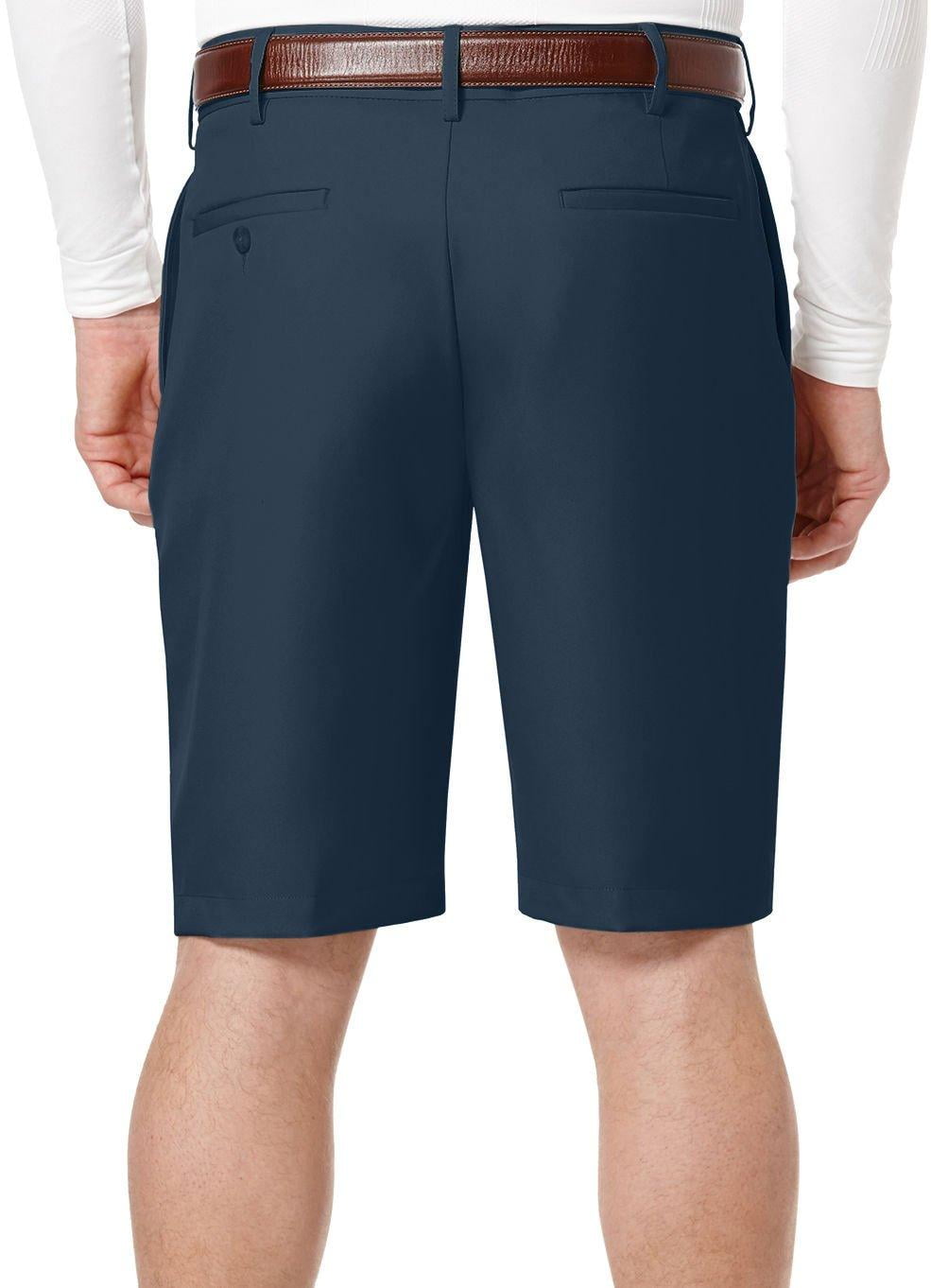 pga tour men's expandable flat front short