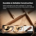 thumbnail image 4 of Fender CD-60S Solid Top Dreadnought Acoustic Guitar - Natural w/ Gig Bag, 4 of 9