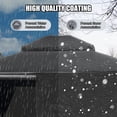 thumbnail image 3 of Domi Outdoor Living 12' x 16' Winter Gazebo Cover with Sidewalls & Mesh Windows, Waterproof Double Roof Enclosure, Black, 3 of 7