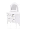 thumbnail image 3 of White Mini casa de muñecas en miniatura para niños, accesorios en miniatura, tocador, muebles de dormitorio, juguete de imitación, 1/12, 3 of 5