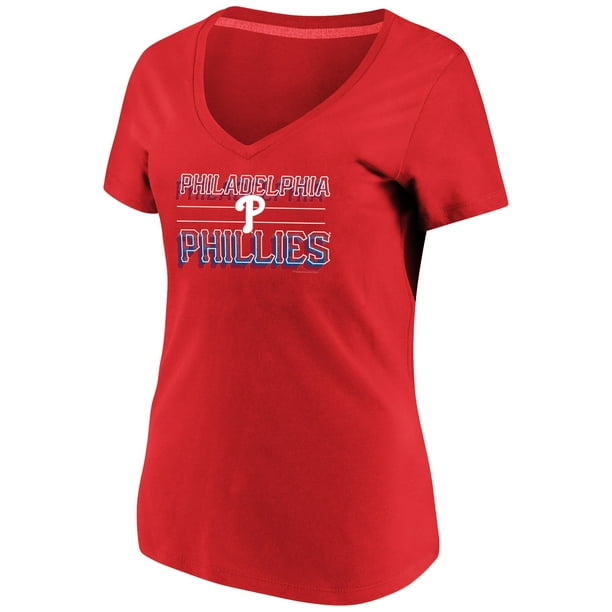Women's Majestic Red Philadelphia Phillies Compulsion to Win Plus Size