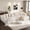 130"U-Shape White 4Seat, variant on SEENYOO 130" Boneless Couch, Modern Couches for Living Room, U-Shaped 4-Seat Modular Sofa with Chaise, Oversized, No Assembly, Gray