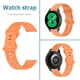 thumbnail image 2 of Kuymtek Correa de reloj para Samsung Galaxy Watch 4 (pequeña naranja vibrante), 2 of 9
