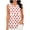 Red, variant on Womens Vintage Plaid Print Tank Tops Crew Neck Peplum Sleeveless Blouse Loose Fitting Casual Loungewear Watermelon Red L