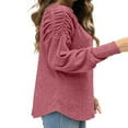 thumbnail image 3 of Stylish and Warm Women‘s Pullover with Ruched Detailing, 3 of 5