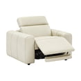 thumbnail image 3 of Top Grain leather Dual Power Extra-Wide Seat Recliner with Zero-Gravity, Hidden Extendable Footrest, 3 of 8