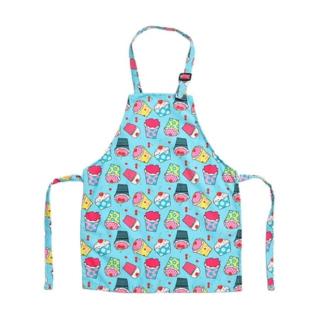 

Cute Kids Apron Adjustable Cotton Aprons for Boys Girls Children Bib Aprons for Artists Chef Baking Cooking Parent Chil