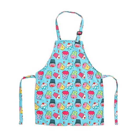 CIYISON Cute Kids Apron Adjustable Cotton Aprons for Boys Girls Children Bib Aprons for Artists Chef Baking Cooking Parent Child Apron (4-10 Years)