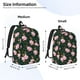 thumbnail image 2 of Disketp Pink Sleeping Fox print Canvas Backpack Lightweight Travel Daypack Student Rucksack Laptop Backpack-Small, 2 of 5