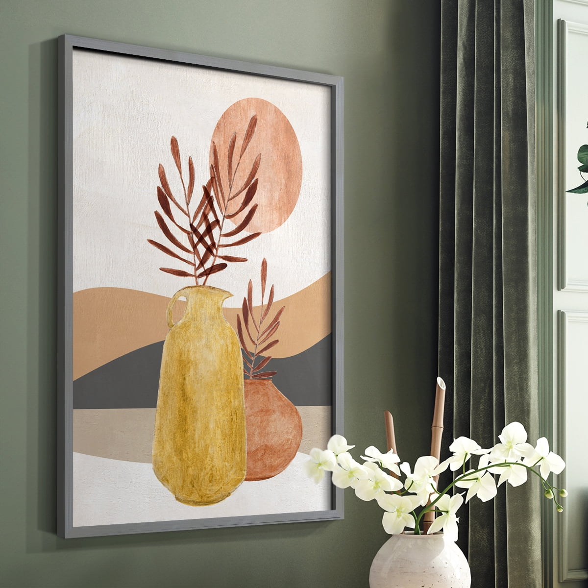 Adobe Moon I in Paper Solid Wood 11 x 14 Framed Print