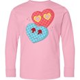 thumbnail image 3 of Inktastic Groovy Valentine Vibes Valentines Day Long Sleeve Youth T-Shirt, 3 of 5