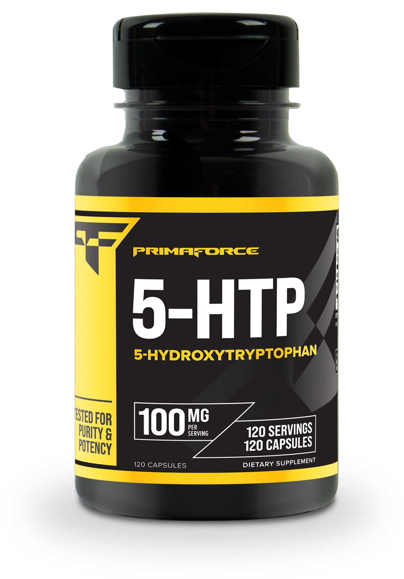 Primaforce 5HTP (5Hydroxytryptophan) Supplement, 120 Capsules, 100mg