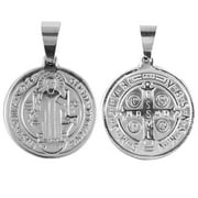 St. Benedict / San Benito Medallion Cross Pendant
