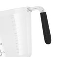 thumbnail image 3 of 3Pcs Transparent Plastic Measuring Cup Kitchen Baking Flour TPR Handle Flour Baking Cup Scales Mug with TPR Handle, Gray, 3 of 8