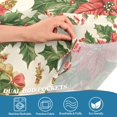 thumbnail image 4 of Yayeee Kitchen Valance Rod Pocket 54" x 18" Living Room Window Curtain, Retro Christmas Holly, 4 of 6