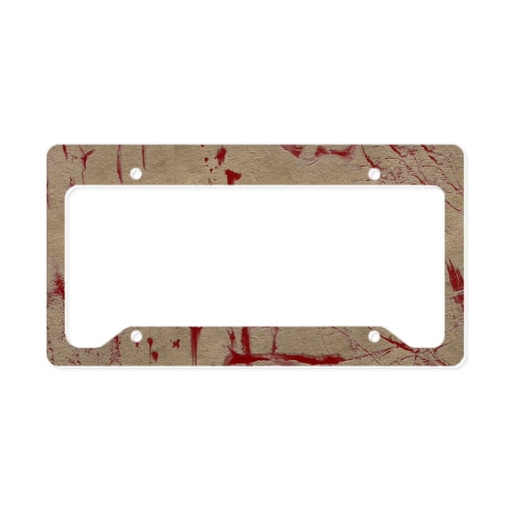 CafePress - Zombie Outbreak Response Vehi License Plate Holder - Aluminum License Plate Frame, License Tag Holder