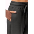 thumbnail image 5 of Pinspark Women Wide Leg Sweatpants Elastic High Waisted Drawstring Casual Pants Straight Leg Long Pant with Pockets, 5 of 6