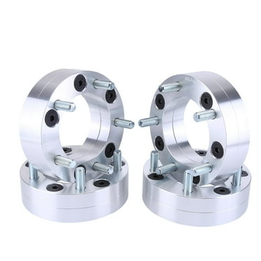 Guwzn 4pcs Silver Wheel Spacers 6x5.5in to 5x5.5in Hubcentric Wheel Adapter Spacers 2inch 14x1.5 Lugs