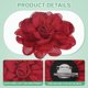 thumbnail image 2 of Uxcell 4 Paquete de Broches y Pines de Flor de Rosa para Mujeres, Pines de Solapa Delicados de Tela de Satén, Grandes Flores de Camelia para el Cabello en Rosa/Rosa Claro/Rojo Vino/Rojo, 2 of 7