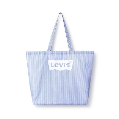 Striped Reusable Shopping Bag White/Light Blue - Levi's x Target -  