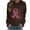 Breast cancer awareness shirts-Brown, variant on Homenesgenics Breast Cancer Awareness Shirts Plus Size for Women and Men Women Fashion Casual Print Round Neck Loose Long Sleeve T-Shirt Blouse Sweatshirts Black L