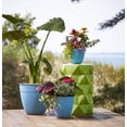 thumbnail image 2 of Bloem Dayton 12" Plastic Planter - 100% Recycled Plastic Indoor/Outdoor Garden Pot with Drainage Holes & Saucer Tray, Ocean Blue, 2 of 6
