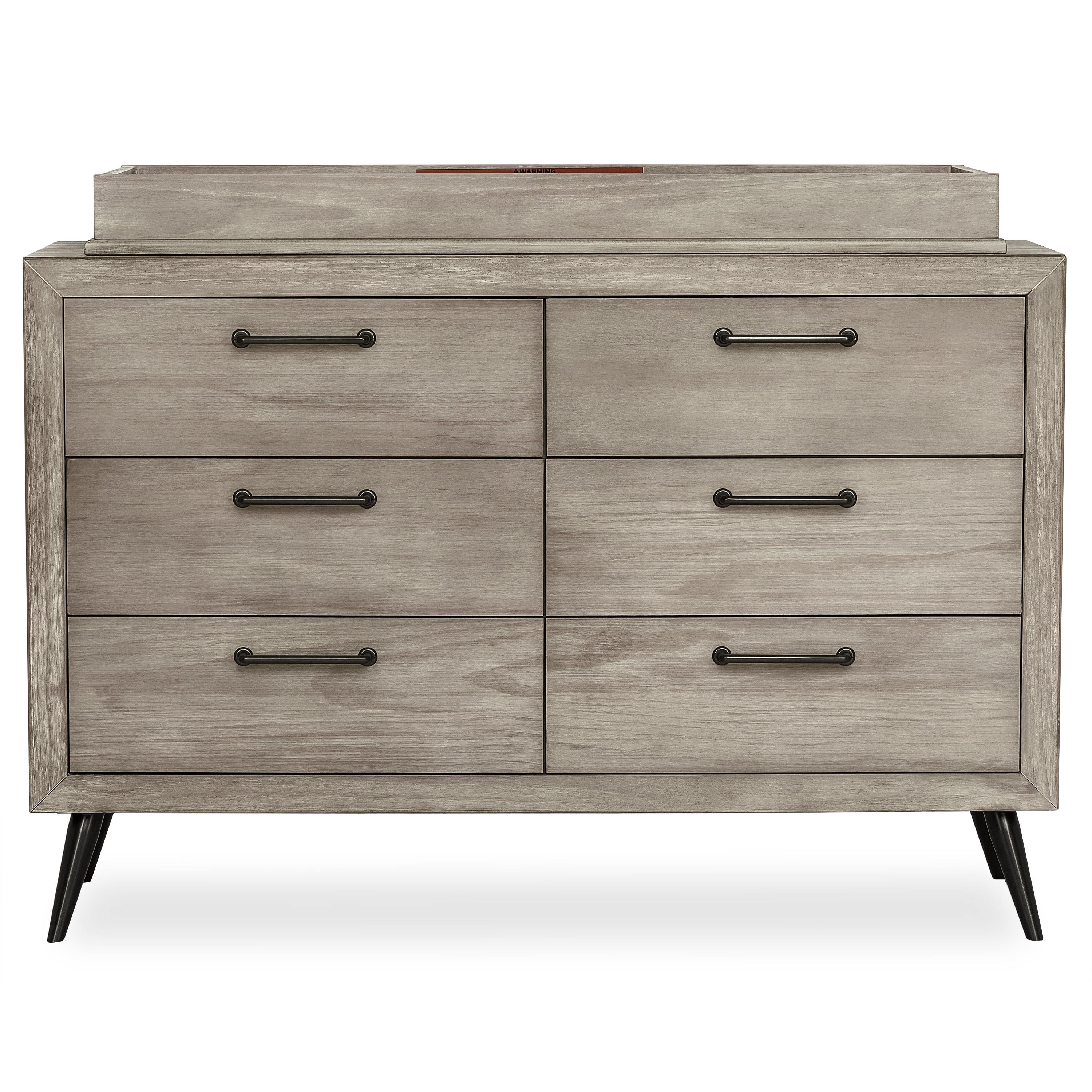 Evolur Mid Century Changing Tray, Windsor Oak Grey