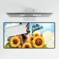 thumbnail image 4 of Belgian Malinois Hello Summer Sunshine Sunflowers Spring Retro Vintage Desk Mat Full Keyboard Mouse Pad Sheepdog Dog Lover Gifts Large Mousepad - 00008, 4 of 5