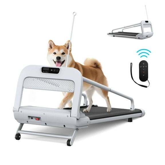 Toauuo New 2.5HP Pet Treadmill - Quiet Foldable Design, Spacious Running Surface for Small/Medium Dogs
