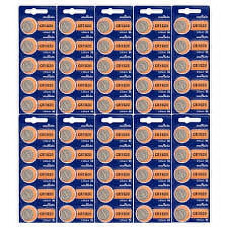 Sony Murata CR1620 3V Lithium Coin Battery - 50 Pack + 30% Off!