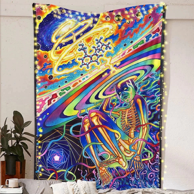 Tapiz Alien Alfombras para en La Pared Alfombra Decorativa El Sala Estar 75x100cm