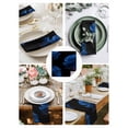 thumbnail image 3 of Blue Rose Cloth Napkins Set of 8 Reusable Dinner Napkins, Vintage Abstract Garden Flower Floral Black Cocktail Napkin Washable Table Napkins for Wedding/Holiday Party/Baby Shower 20"x20", 3 of 7