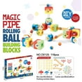 thumbnail image 2 of BallsFHK Marbles pipeline track building blocks puzzle assembly children's ball slide toys, 2 of 3