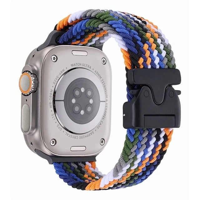 Correa Trenzada de Silicona para Apple Watch, Compatible con Todas las Series