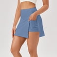 thumbnail image 2 of XIAONU Women's Tennis Skort Split Hem High Waist Mini Skort Stretchy Active Golf Workout Skort, 2 of 6