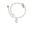 thumbnail image 2 of Delight Jewelry Silvertone Small Gelato Script Initial - G - Silver-tone Paw Infinity Link Chain Bracelet, 6"+2" Extender, 2 of 3