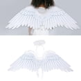 thumbnail image 4 of Ala de disfraz de ángel Yinane blanco, 4 of 8