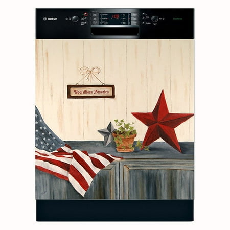 Appliance Art Stars and Stripes Large Dishwasher Cover