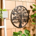 thumbnail image 2 of SAFAVIEH Tree of Life 20 in. Round Wall Art, Flat Black, 2 of 5