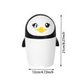 thumbnail image 2 of SIfdSeng My Items Penguin Can Compact Kitchen Waste Small Desktop Garbage Container Portable Rubbish Holder Home Organization, 2 of 4