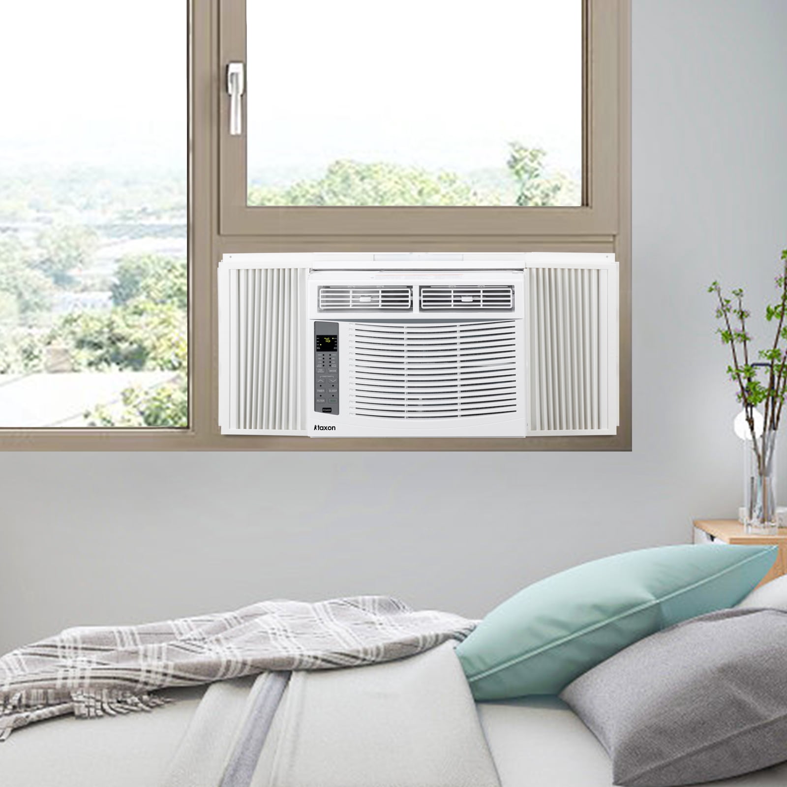 Ktaxon WiFi Wnabled 6000BTU Window Air Conditioner With Remote, White