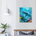 thumbnail image 4 of ARISTURING Canvas Wall Art for Living Room- family Bedroom Canvas Pictures Artwork Bathroom Wall Decor Ocean Theme Stretched and Framed Ready to Hang Modern Home Decor, 4 of 5
