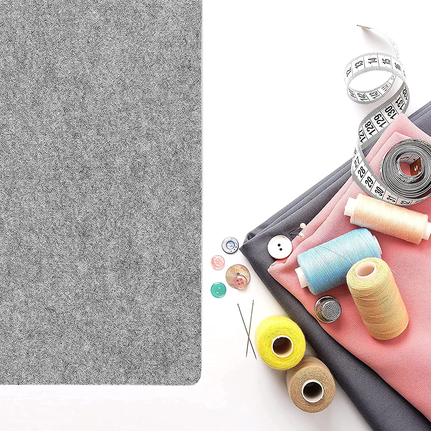 Precision Quilting Tools Wool Iron Mat, 17"x17", Portable