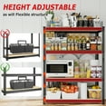 thumbnail image 5 of REIBII 4 Tier Garage Shelves for Storage Shelving Adjustable Units 56.7"H Heavy Duty Shelf, 5 of 8