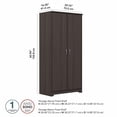 thumbnail image 6 of Bush Furniture Cabot Tall Storage Cabinet with Doors in Heather Gray, 6 of 9