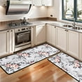 thumbnail image 3 of Kitchen Rugs Sets Of 2,Pioneer Flower Floral Print Pattern Anti Fatigue Kitchen Mat Rugs Non Slip Washable,Decorative Kitchen Floor Mats for Kitchen,Sink,Laundry,17"x47"+17"x47", 3 of 5